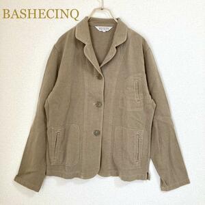 BASHECINQ 9R リヨセルジャケット　ウール混　ベージュ　シング混