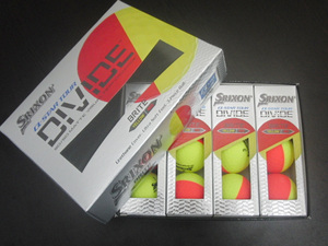 新品未使用品！Srixon Q-Star Tour Divide Golf Ball Red (USモデル)