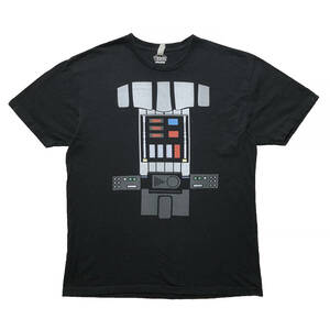 【980円スタート】USA 古着 半袖 Tシャツ NEXT LEVEL ブラック 黒 メンズL STAR WARS スターウォーズ ダースベイダー 映画 古着卸 BA1458