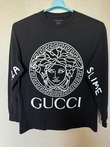 【中古】 pizza slime パロディL/S Tee / XL / BLACK