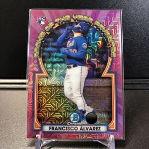 199枚限定 Francisco Alvarez 2023 Topps Bowman Mega Box #ROYF-2 Chrome Mojo Refractor Pink /199 Rookie RC Mets