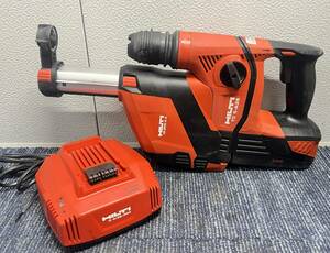 【中古品】HILTI ヒルティ 36V 充電式ハンマドリル TE6-A36DRS 集じん装置付 バッテリー1個(36V 3.0Ah) 充電器 3001