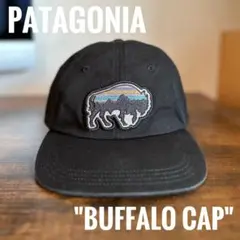 Patagonia バッファロー ロゴ cap 黒