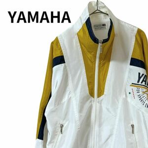 ヤマハレーシング Yamaha Racing ブルゾン メンズLL 日本製 ジャケット アウター ライダース バイク ポリウレタン2% 企業ロゴ