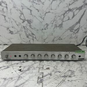 MYM4-387 激安 Technics Mic/SYNTHESIZER MIXING amp SH-3077G ミキシングアンプ 通電OK 中古現状品 ※3回再出品で処分