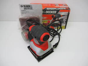 2386 工具祭 ブラック&デッカー サイクロンサンダー 220W KA171 使用品 自宅保管品 BLACK&DECKER 電動工具 DIY 作動確認済 現状品