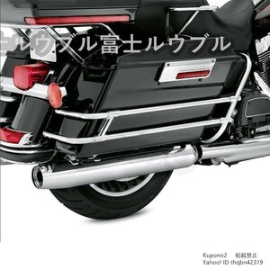 ハーレー ツーリング ツインレール サドルバッグガード レール キット 97-2008 FLHT FLHR FLTR ロードキング ストリ