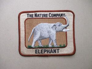 90s ネイチャーカンパニーTHE NATURE COMPANY『ELEPHANT』刺繍ワッペン/ゾウぞう象アップリケ パッチpatchesディスカバリーチャンネル S78