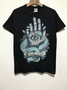 [即決古着]PAPA ROACH/パパ・ローチ/バンドTシャツ/ブラック/GILDAN(ギルダン)製/Sサイズ