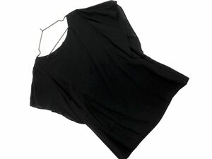 ネコポスOK NATURAL BEAUTY BASIC ナチュラルビューティーベーシック フレンチスリーブ ブラウス シャツ sizeM/黒 ■◆ ☆ efc8 レディース