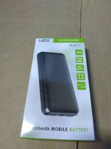 LAZOS ラソス モバイルバッテリー PD対応 10000mAh :Type-C to C 黒 L-10M-B2 [USB Power Delivery・Quick Charge対応 /4ポート] 10-491