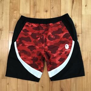 ★XL★ BAPE Red camo ハーフパンツ a bathing ape shorts エイプ ベイプ アベイシングエイプ 迷彩 レッドカモ w5775