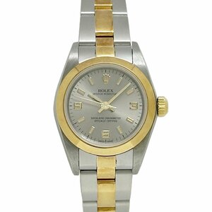 ROLEX ロレックス 76183 Oyster Perpetual オイスターパーペチュアル グレー コンビ 自動巻き J61570