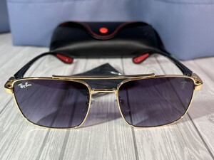 レイバン×フェラーリ　Ray-Ban×Ferrari　サングラス　ブラック　パープル　未使用　2