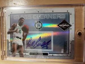 超レア 49枚限定 サイン 2009 -10 Panini Limited Glass Cleaners BILL RUSSELL Auto (#/49) / ビル ラッセル Autograph 11x NBA Champions