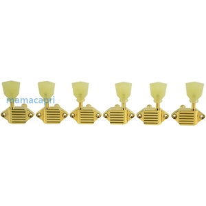 新品Super Kluson WAFFLEBACK KVDW-3-G Gold/Pearloid Key 3x3Tuner SK900SLG同等品 スーパー クルーソン ゴールド 3:3ワッフルバック ペグ