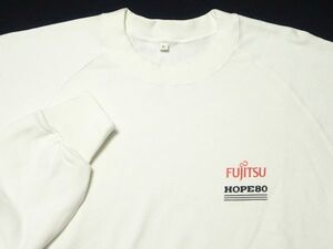 ★新品♪富士通 FUJITSU HOPE80★ロゴ入りトレーナーL/企業物作業着販促品スウェットシャツ