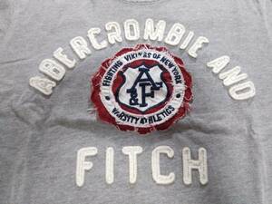 ★USED Abercrombi&Fitchi 【Tシャツ】 メンズ サイズM グレー アバクロ