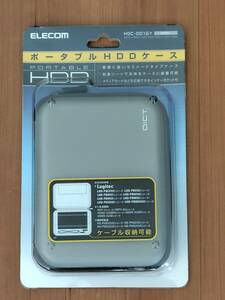 【未使用】ELECOM エレコム　ポータブルHD用セミハードケースHDC-001GY グレー