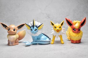 ポケットモンスター モンスターコレクション イーブイ シャワーズ サンダース ブースター 初期 当時物 モンコレ