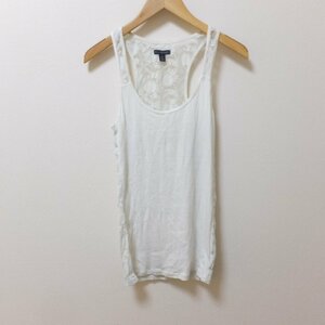 P459　AMERICANEAGLE　アメリカンイーグル　ホワイト　レース　タンクトップ　M　【メ便】