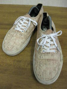 VANS AUTHENTIC CORK ２８．５ USED オーセンティック コルク柄