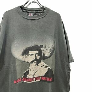 90s ビンテージ レイジアゲインストザマシーン 両面プリント バンド Tシャツ XL GIANTタグ 90年代 RATM ロックT バンT 