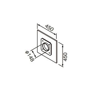 送料無料　未使用　クリナップ　RH-ML2　部材　レンジフード換気扇ふさぎ板