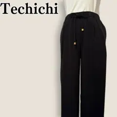 テチチ Techichi ドローコード クロップド イージーパンツ ブラック