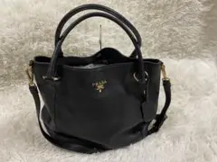 【美品】PRADA プラダ ハンドバッグ 2way レザー 白タグ