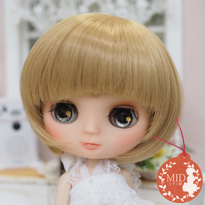 ミディブライス ウィッグ マッシュルーム MT 7.5インチ/ドール Blythe Pulip