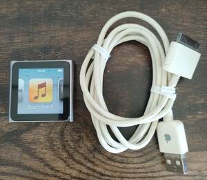 Apple iPod nano アイポッドナノ 第6世代 8G A1366 シルバー ケーブル付き