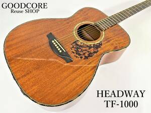 HEADWAY ヘッドウェイ TF-1000 エレアコ アコースティックギター ケース付属●R601242