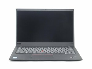 中古Lenovo ThinkPad X1 　 Carbon　6th Core 8世代I7　 　14型 　通電します　起動しません　ノートパソコン　詳細不明　ジャンク扱い