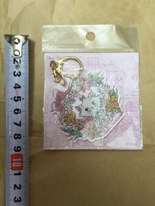 正規品 おしゃれキャット マリー アクリル キーホルダー レース柄 新品 ディズニー cat ネコ Disney The Aristocats Marie key chain ring