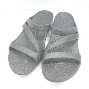 ◇ crocs クロックス サンダル サイズ8 ブラック レディース E