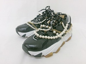 JUNYA WATANABE COMME des GARCONS×ASH ジュンヤワタナベ コムデギャルソン×アッシュ パールチェーンスニーカー 靴 38 ??鞋　Sneakers