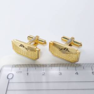 ◇CN62/カフリンクス/カフスボタン/ゴールド/レバー式/スウィヴル式 刻印入り 装飾 アクセサリー ファッション 送料無料