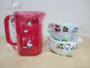 #374 sanrio サンリオ ハローキティ HELLO KITTY キティちゃん PP製ボウル PP製ライスボウル お茶碗 メジャーカップ キッチングッズ