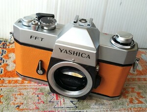 可動品 YASHICA FFT 可動品ですが内蔵露出計は故障 M 42 マウント 胴回り張り替え 付属品なし ★ファインダー内汚れあり