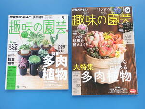 NHK 趣味の園芸 多肉植物特集のみ2冊セット/2021.2017年/ここからはじめる多肉植物大特集号/この秋好きになる多肉植物/永久保存版解説資料