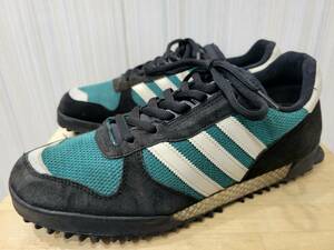 96年製 adidas アディダス マラソントレーナー us12 30cm 90s 90年代 ビンテージスニーカー 黒 白 緑