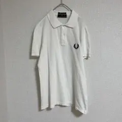 希少 イタリア製 古着　FRED PERRY デカロゴ  ポロシャツ