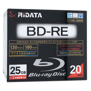 RiTEK ブルーレイディスク RiDATA BDRE130PW2X20PSCC BD-RE 2倍速 20枚組 [管理:1000022536]