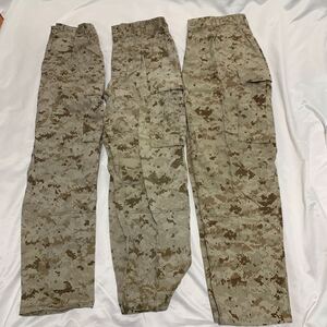 米軍実物 デジタル迷彩フィールドパンツ　放出品　３点