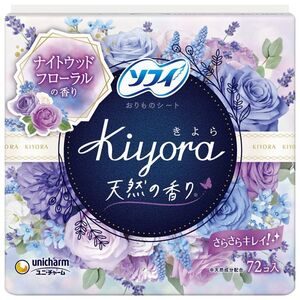 【まとめ買う-HRM6417743-2】ソフィＫｉｙｏｒａナイトウッドフローラル７２枚 【 ユニ・チャーム（ユニチャーム） 】 【 生理×6個セット