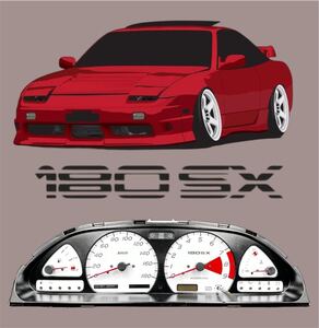 180SX スピードメーターパネル 180SX SPEEDO METER PANEL 送料無料！