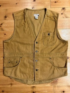 80〜90’s Color Collection/カラーコレクション Vintage Hunting Brown Duck Vest/ヴィンテージ ハンティング ブラウンダックベスト 