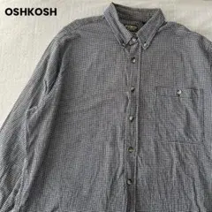 US古着　OSHKOSH オシュコシュ　ギンガムチェック　ネルシャツ