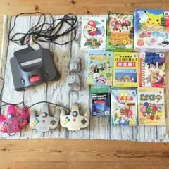 NINTENDO64 本体　メモリー拡張パック　振動パック　付属品　人気ソフト